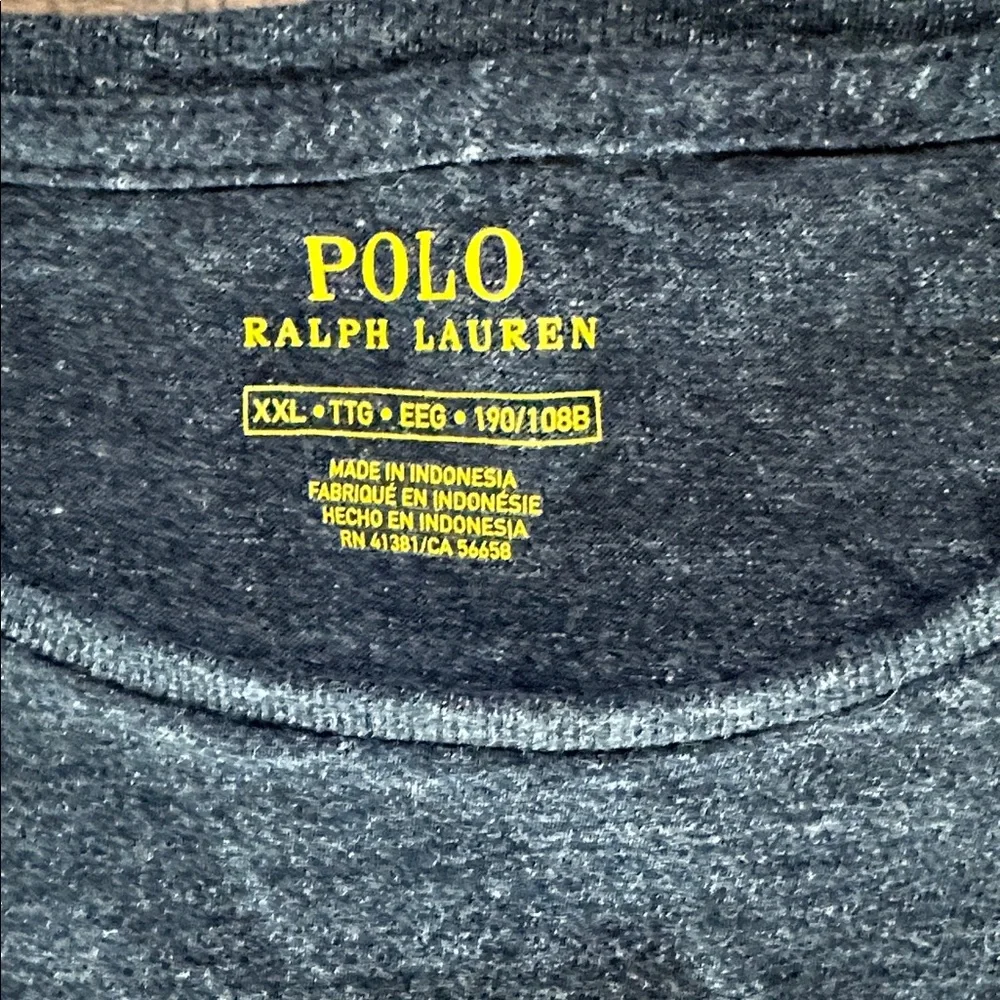 Polo by Ralph Lauren Dark Navy Long Sleeve Crew Tee 100% cotton XXL